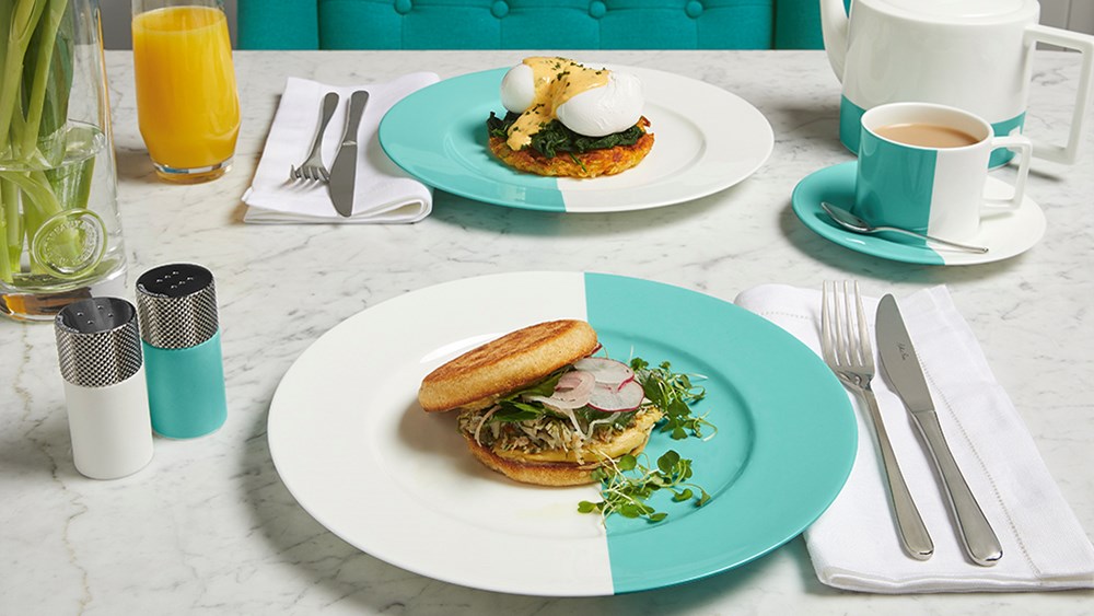 Champagne Breakfast for Two at The Tiffany Blue Box Cafe