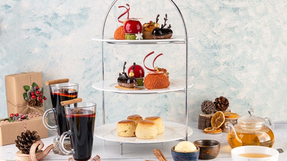 Free-Flow Festive Champagne Afternoon Tea for Three