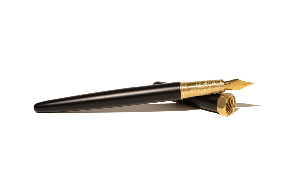 Gold Brush Fountain Pen -  Curious Collaborations Series - Special Edition