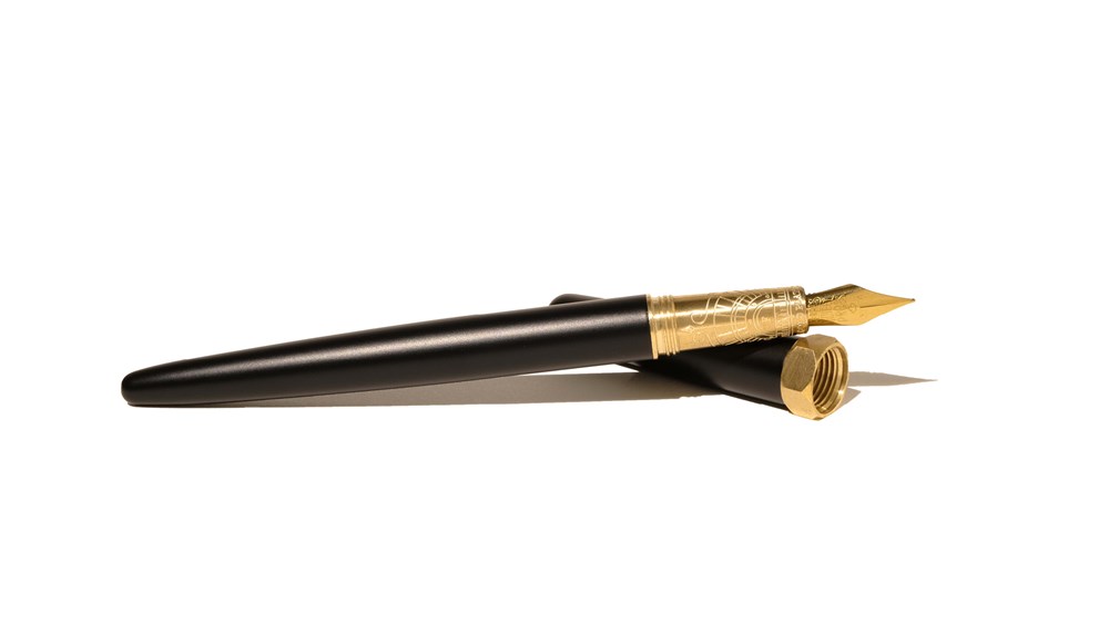 Gold Brush Fountain Pen - Curious Collaborations Series - Special Edition