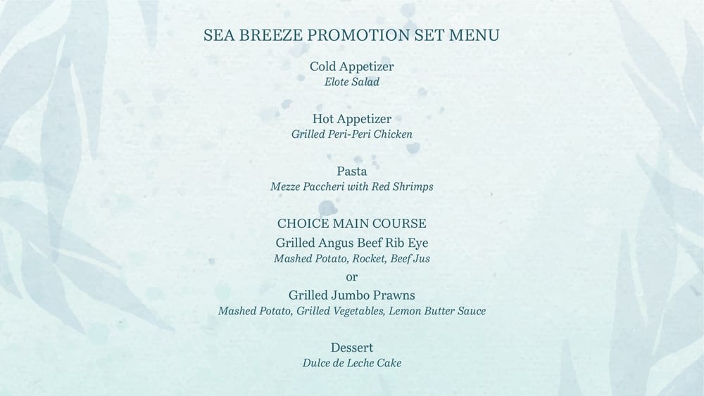 F&B voucher