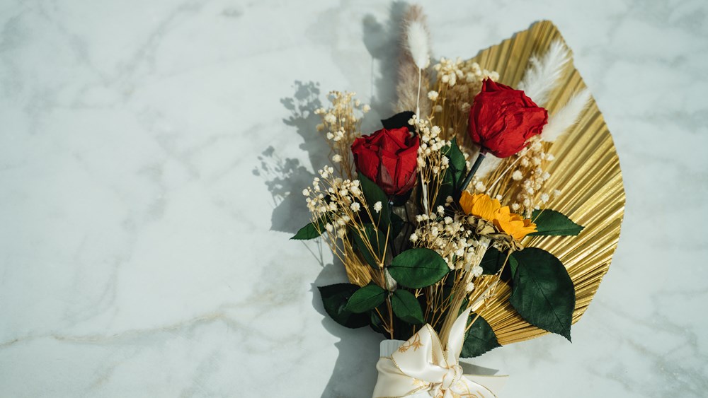 Sunflower and Roses Bouquet