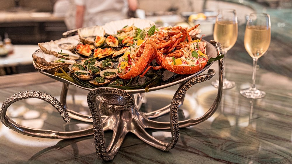 Champagne & Shellfish Platter For Two at The River Restaurant